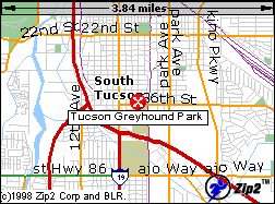 Tucson Greyhound Park Map